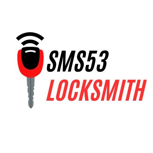 sms53 locksmiths - Melbourne's best carn, vehicle and automotive locksmiths logo